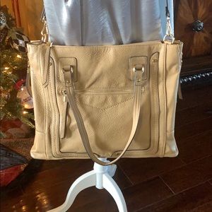 Sole Society Large Tan Handbag - Gold Hardware